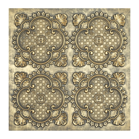Decorative ceiling tile suspended ceiling panels for Restaurant PL80 Ancient gold 10Pcs/pack