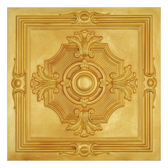 Decorative ceiling tiles Emboss interior wall panel for light luxury restaurant PL38 Golden 10Pcs/pack