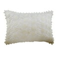 thumbnail image 1 of Decorative&nbsp;Toss Pillows, Decorative Pillow Covers 12x14 inch (30x35 cm) Ivory, Cotton Rectangular Pillow Covers, Handmade Pillow Covers - Cozy Crochet, 1 of 3