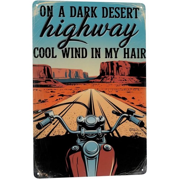 Decorative quote wall art featuring Men Riding Motorcycle Metal Wall Sign With Rustic Coating Perfect For Man Cave Decor Garage Decor Motorcycle Lovers 8x12 inch metal sign for kitchen wall decor