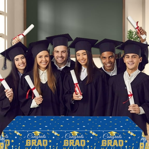 Decorative table banner,2025 New GRAD Graduation Season Tablecloth Disposable Tablecloth School Decoration Graduation Season Decoration