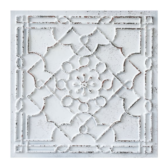 Decorative tin wall tile Easy to Install PVC Panels for Nightclub PL09 Distress crack white black 10Pcs/pack