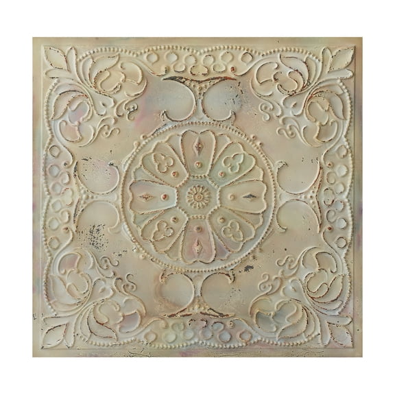 Decorative tin wall tile Emboss interior wall panel for Cafe Club PL71 Distress crack multicolor white 10Pcs/pack