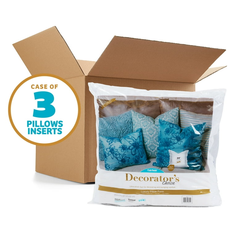 Decorator's Choice™ Square Pillow Inserts by Fairfield™, 24 x 24 (Pack of  3) 