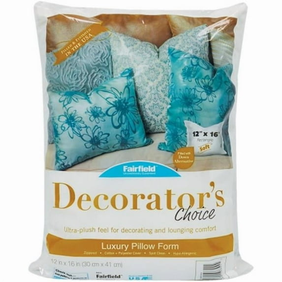 Decorators Choice Luxury Pillow Form-12 x 16 in.- FOB-MI
