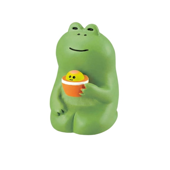 DecorforRoom, Ceramic Frog, Green Home Decor, 3.5inMiniature Figurine, Coffee Decor, Cute Decor, Book Decoration, Home Decor, Seating Statue, Solid Green, 1 Pc