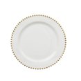 thumbnail image 1 of Decorline Beaded Collection White & Gold 7.5" Plstic Salad /Desert Plates, Elegant Design Tableware, Perfect for All Occasions : 120-Plates, 1 of 5