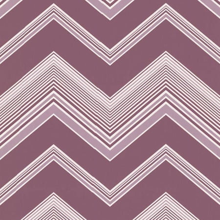 Decorline Bearden Purple Zig Zag Wallpaper