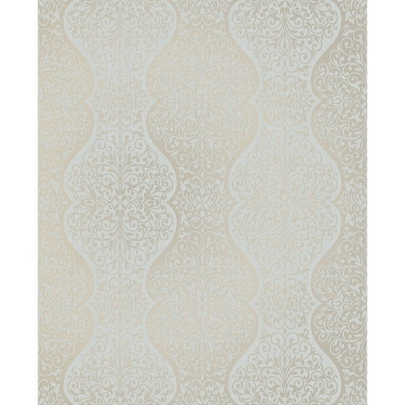 Decorline Cadence Blue Scroll Wallpaper