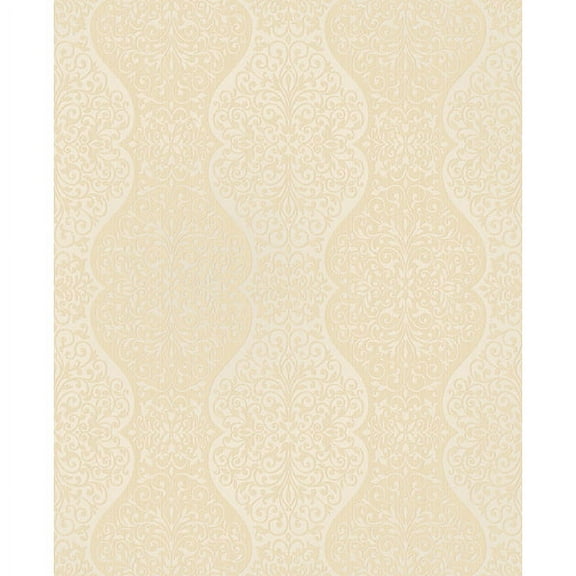 Decorline Cadence Gold Scroll Wallpaper