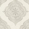thumbnail image 1 of Decorline Capella Fog Medallion Wallpaper, 20.5-in by 33-ft, 56.38 sq. ft, 1 of 3