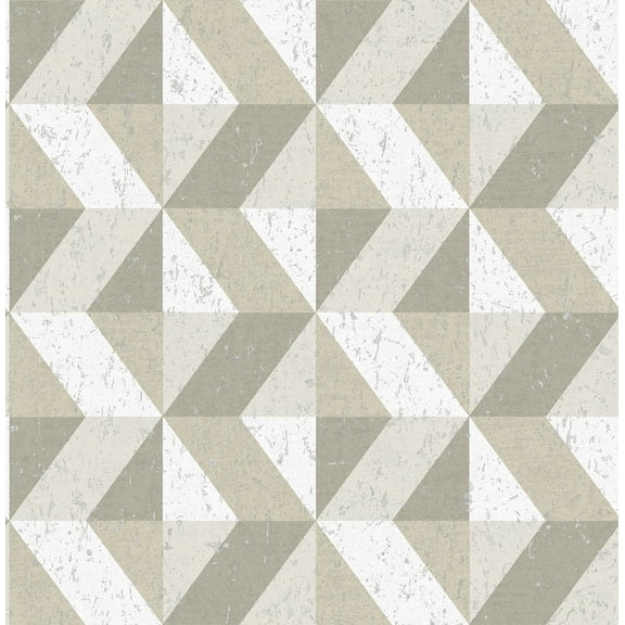 Decorline Cerium Dark Grey Concrete Geometric Wallpaper
