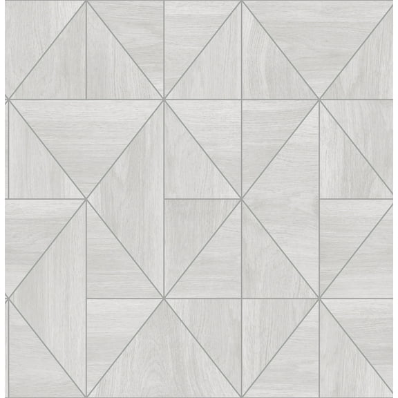 Decorline Cheverny Light Grey Wood Tile Wallpaper