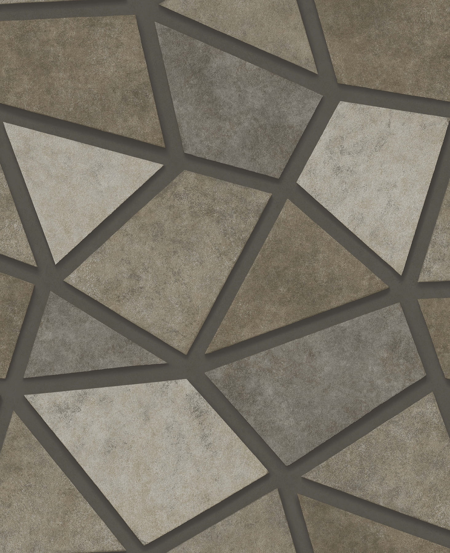Decorline Coty Stone Geometric Patchwork Wallpaper