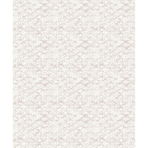 Decorline Delilah Peach Diamond Wallpaper