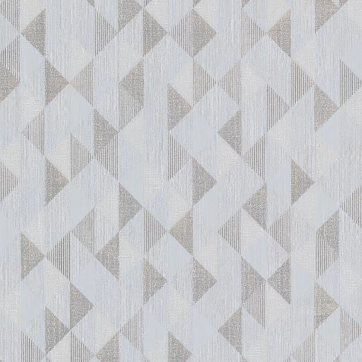 Decorline Ethan Silver Triangle Wallpaper
