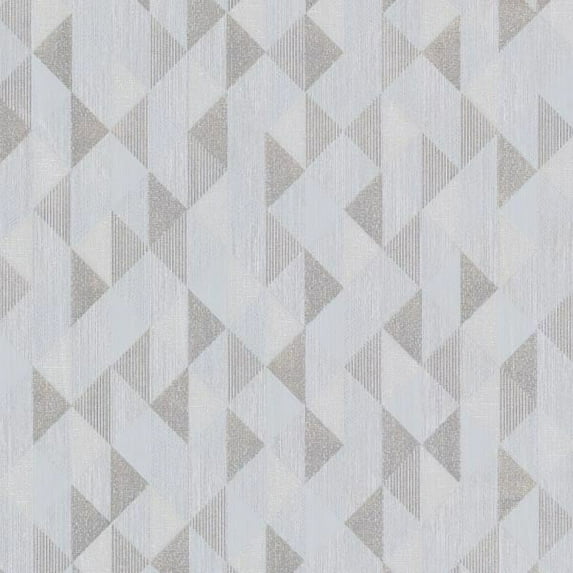 Decorline Ethan Silver Triangle Wallpaper