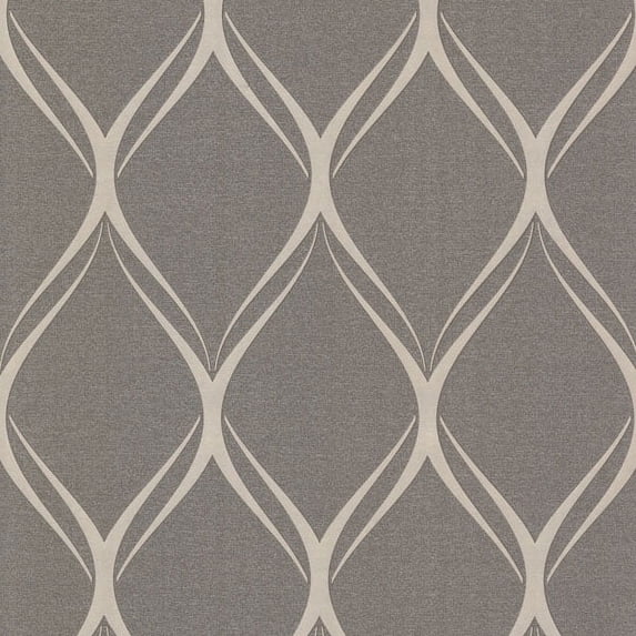 Decorline Gustav Brown Geometric Wallpaper, 20.5-in by 33-ft, 56.4 sq. ft