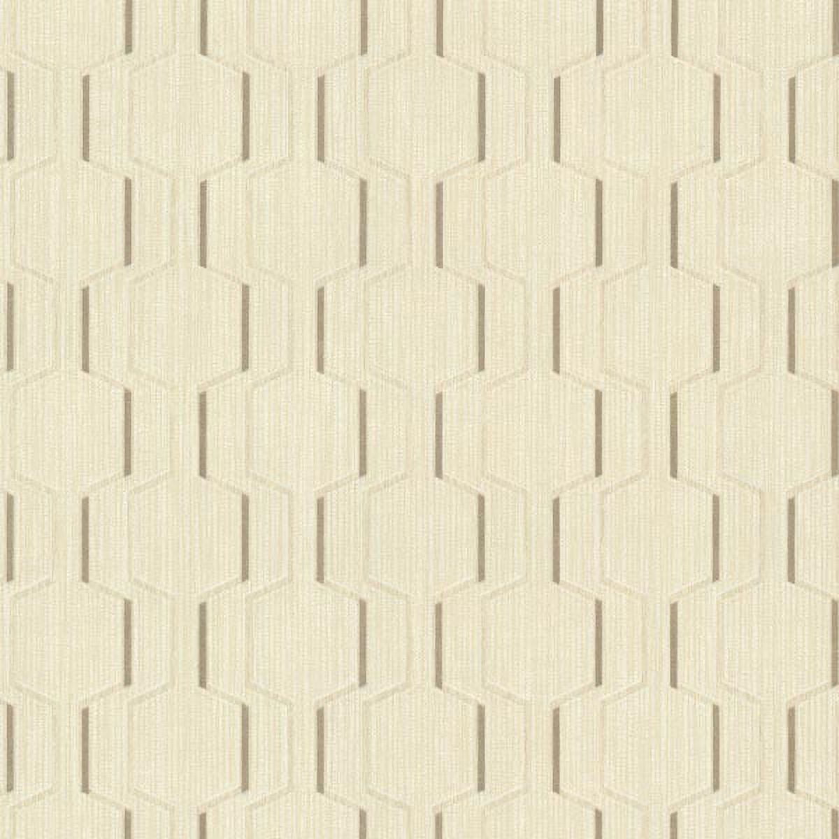 Decorline Harrison Beige Rectangular Geo Wallpaper