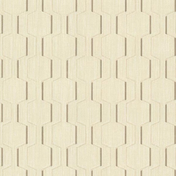 Decorline Harrison Beige Rectangular Geo Wallpaper