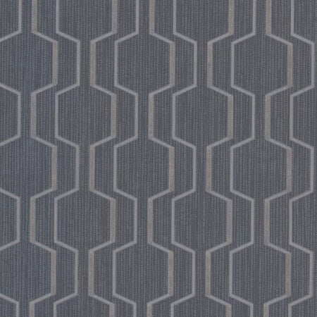 Decorline Harrison Charcoal Rectangular Geo Wallpaper