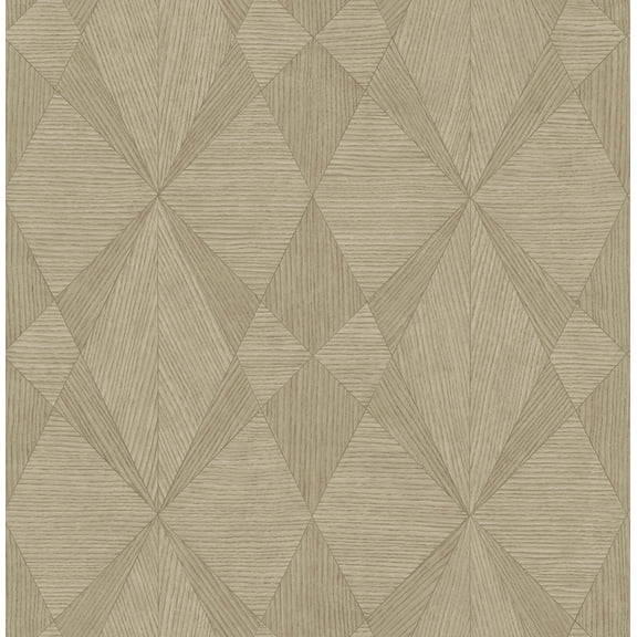 Decorline Intrinsic Light Brown Textured Geometric Wallpaper, 20.5-in by 33-ft, 56.38 sq. ft.