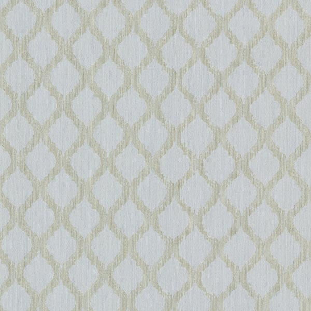 Decorline Jasper Light Grey Fretwork Trellis Wallpaper