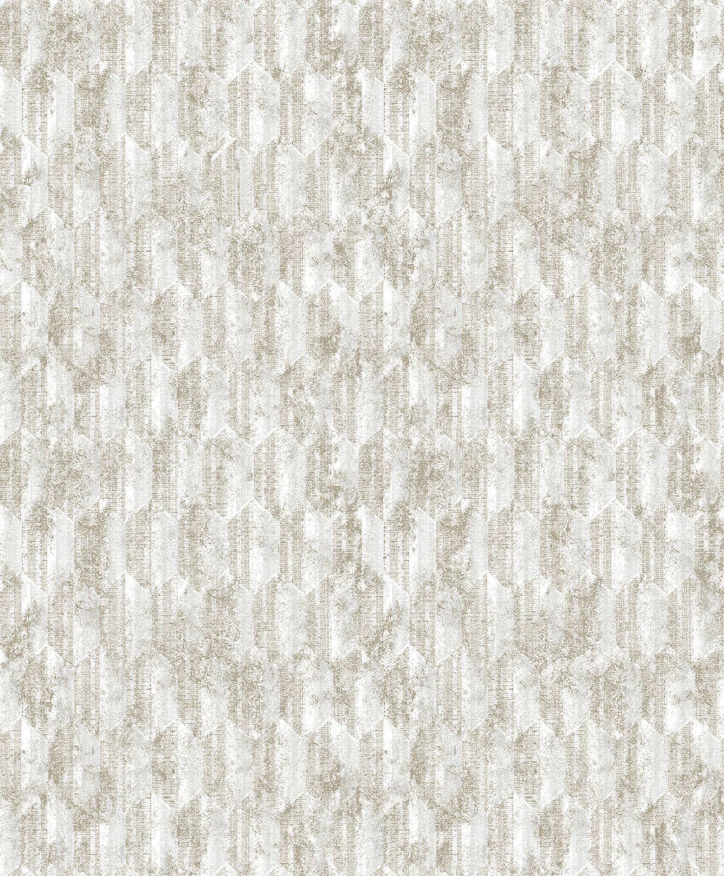 Decorline Kendall Off-White Geometric Wallpaper