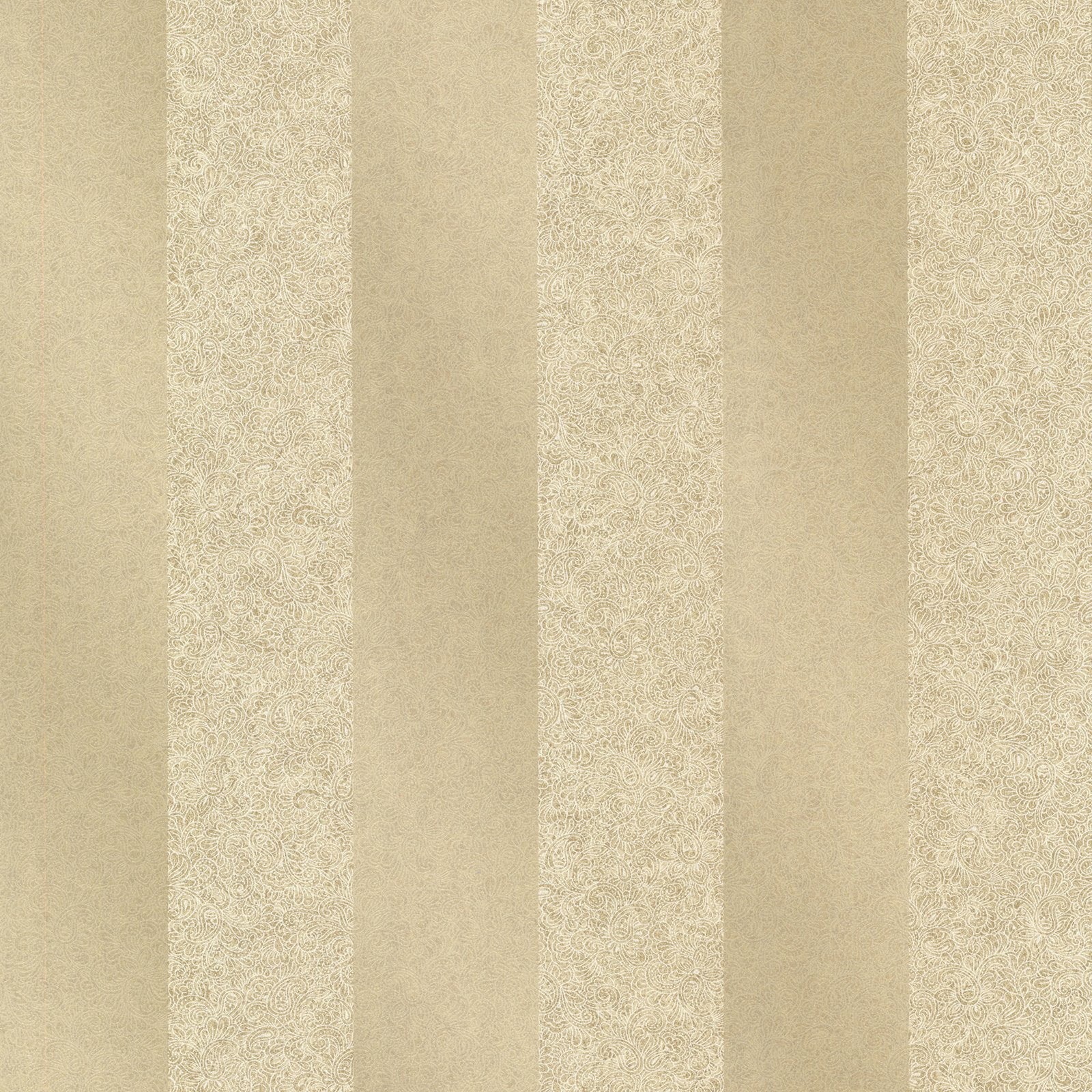 Decorline Magnus Gold Paisely Stripe Wallpaper