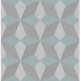 thumbnail image 1 of Decorline Valiant Light Blue Faux Grasscloth Mosaic Wallpaper, 1 of 3