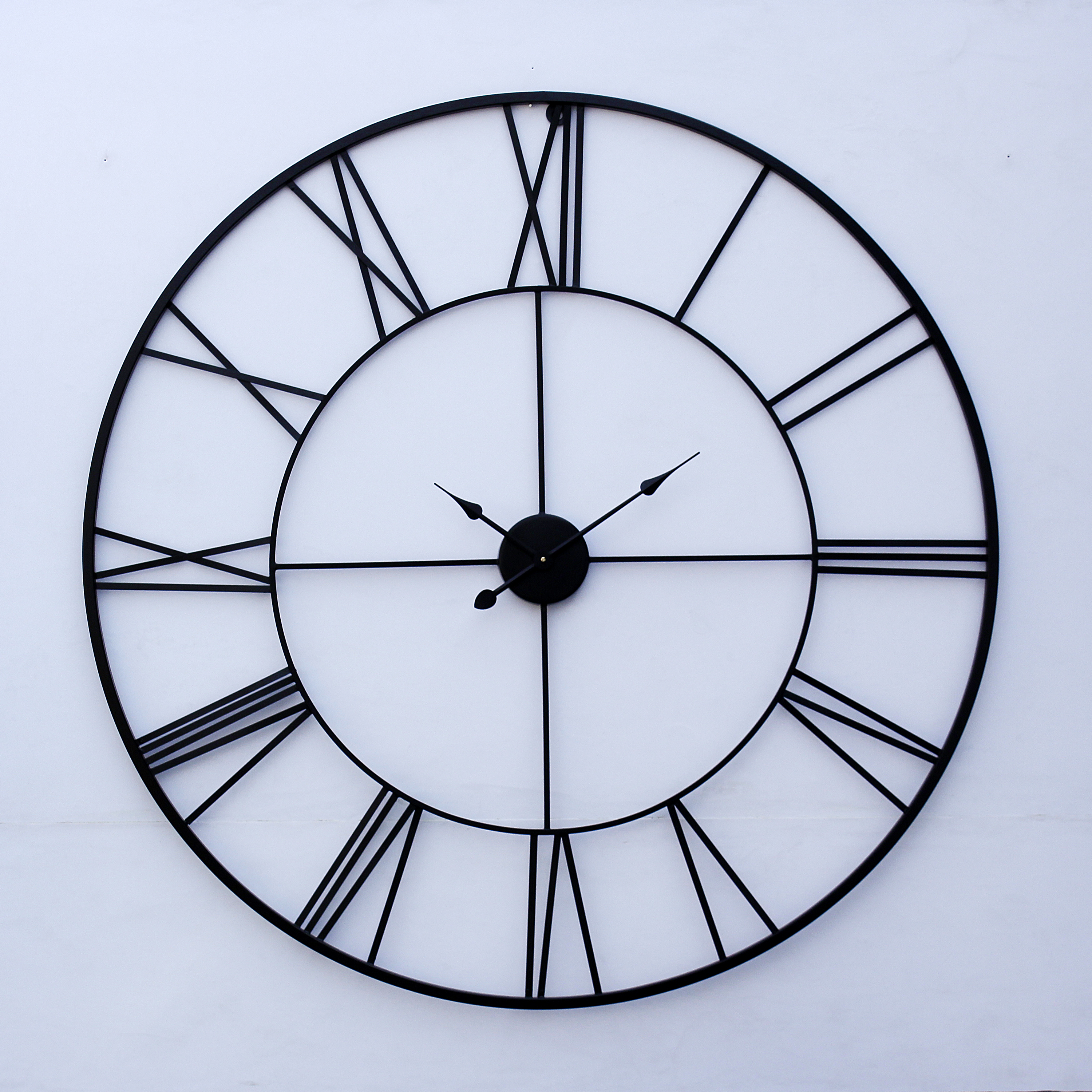 Decorlives 40 inch Metal Wall Clock for Living Room Bedroom Wall