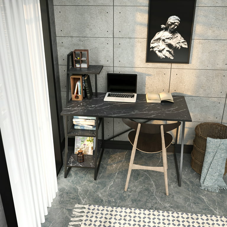 Black Marble Home Office Set