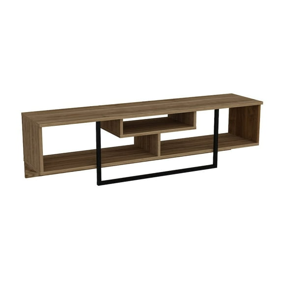 Decorotika Asal 59'' Tv Stand - Walnut & Black