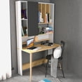 thumbnail image 1 of Decorotika Wood Computer Desk - White & Sapphire Oak, 1 of 3