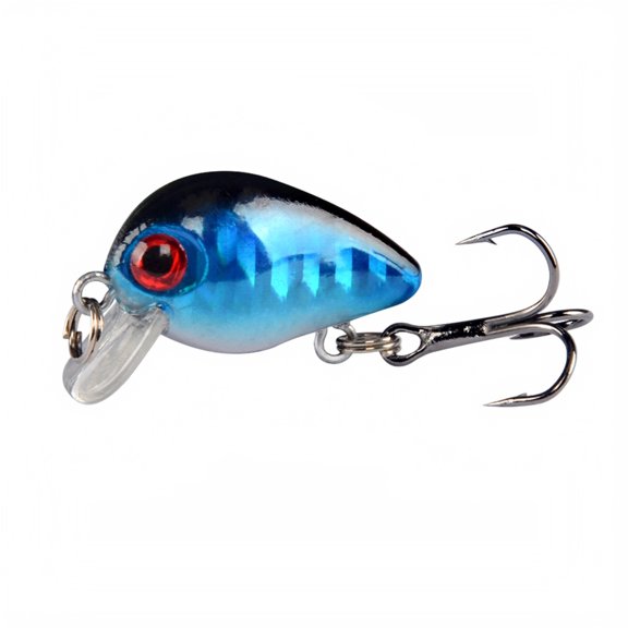 Decorr 1 PC Inner Laser Minnow Crankbait Hard Fishing Lure, Reflective Inner Laser Bionic Hard Bait, Sinking Lure with Treble Hook for Tilapia Trout Panfish Freshwater Fishing