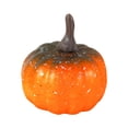 thumbnail image 1 of Decorr 10 Pack Mini Artificial Pumpkins, 2" Fall Harvest Simulation Pumpkins Decor Fake Fruit Home Decor for Halloween Thanksgiving Party Decorations (Dark Green), 1 of 6