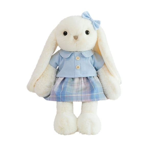 Decorr 11.8"Easter Plush Doll ,Soft Plush Bunny Stuffed Animal Toy - Premium PP Cotton Filled, Huggable Gift for Kids, Boys, Girls, Children‘s Birthday & Home Cuddle Companion(Blue)
