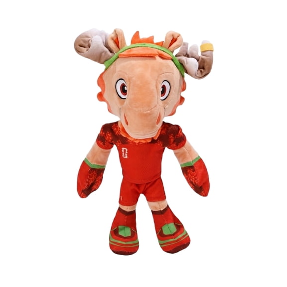 Decorr 2026 World Cup Deer Mascot Plush Toys, 11" Soft Stuffed Animals, Soccer Fan Collectible Plushie, Gift for Kids & Sports Lovers, Red