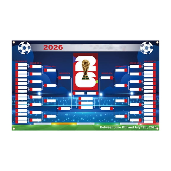 Decorr 2026 World Cup Soccer Themed Backdrop, 8 Styles International National Flags Decor for Watch Parties, Sports Events & Bar Decor, 71×43"