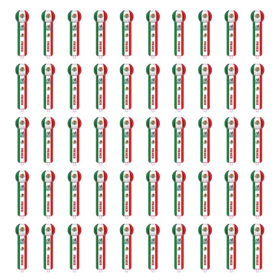 Decorr 24" Soccer Inflatable Cheer Sticks, 50PCS National Team Themed Balloon Sticks Thunder Boom Sticks, Reusable Inflatable Noisemakers for Stadium Watch Party & Fan Events (Mexico)