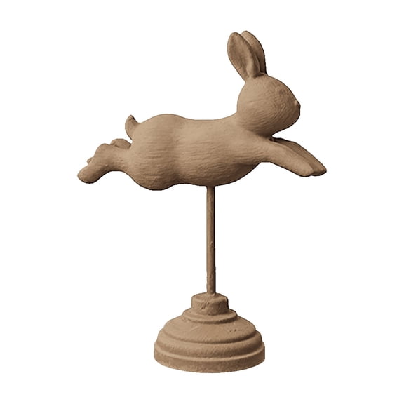 Decorr Camel Easter Wooden Figurine, 8.39"Hand-Carved Solid Wood Bunny Statue,Easter Tabletop Decor, Home Decor for Children's Room, Creative Tabletop, Window Display & Easter Decoration