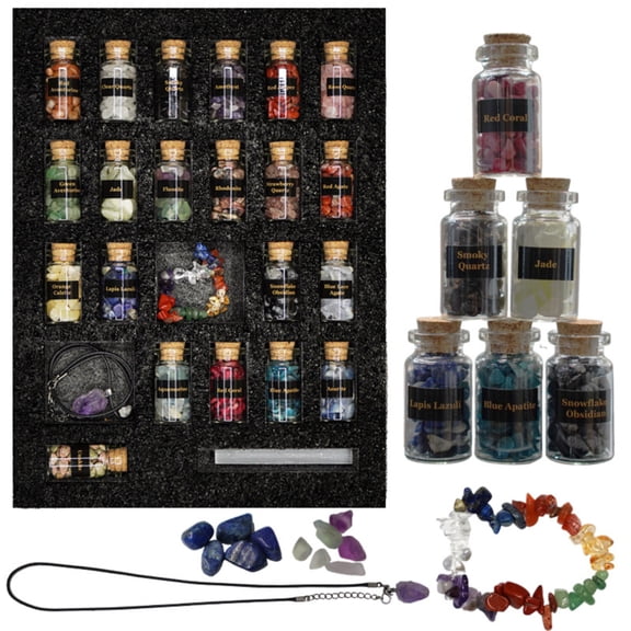 Decorr Crystal Halloween Countdown Gift Box, The Magic of Healing and Energy Transfer, Halloween Advent Calendar 2026 - Contains 24 Gifts, Crystals & Healing Stones Advent Calendar Set