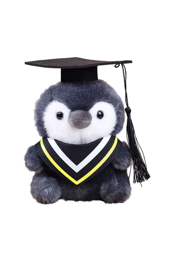 Graduation Gift - 6.3" Graduation Penguin Plush Toys, Cute Penguin Stuffed Animals with Graduation Cap, Class of 2026 Keepsake Gift for High School & College Grads (Yellow)