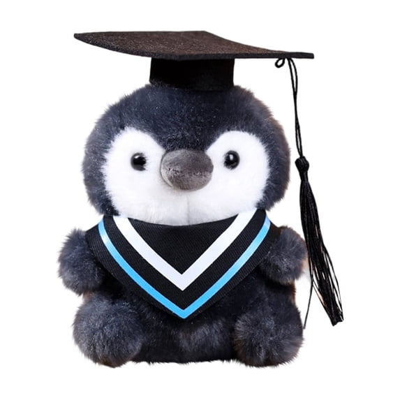 Decorr Graduation Gift - 6.3" Graduation Penguin Plush Toys, Cute Penguin Stuffed Animals with Graduation Cap, Class of 2026 Keepsake Gift for High School & College Grads (Blue)