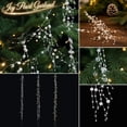 thumbnail image 1 of Aximioll Icy Pearl Garland, 78.7 Inch Artificial Beaded Twig Vine with White Pearls or Clear Crystal Beads, Flexible Christmas Hanging Garland for Tree,Mantel, Doorway Holiday Home Decoration, 1 of 7