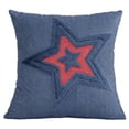 thumbnail image 1 of Decorr Independence Day Pillow Covers, 18×18" Red / Blue Pillowcase with Star Pattern, Decorative Cushion Covers for 4th of July, Sofa & Bedroom (4 Styles Available, No Pillow Inserts), 1 of 6