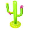 Decorr Inflatable Cactus Ring Toss Game Set Target Toss Floating Swimming Ring Toss Includes Cactus,4 Rings for Fiesta Party Accessories Hawaiian Pool Beach Party Decoration Supplies, 26X14"