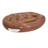Decorr Inflatable Pool Drink Holder with Large Capacity, Floating Drink Float for Hot Tub, Pool, Beach & Party - Holds Drinks, Phones & Snacks, Easy Inflation,27x20" (Brown)
