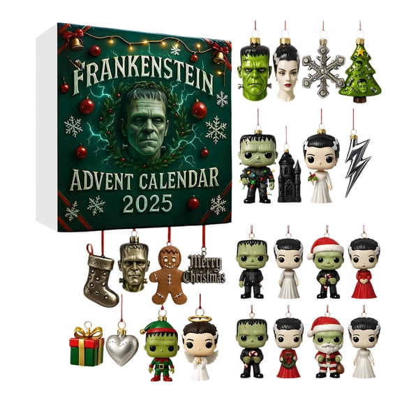 Decorr Monster Lab Frankenstein Advent Calendar 2026 - 24 Days Countdown with Mini Lab Collectibles, Mad Scientist Experiments & Spooky Holiday Surprises for Kids & Collectors