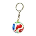 thumbnail image 1 of Decorr Soccer Ball Keychain, 1.4" National Flag Pattern Soccer Pendant with Trophy Charm, Mini Soccer Keyring for Backpacks, Bags & Gifts (5 Styles Available), 1 of 7
